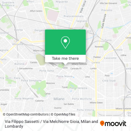 Via Filippo Sassetti / Via Melchiorre Gioia map