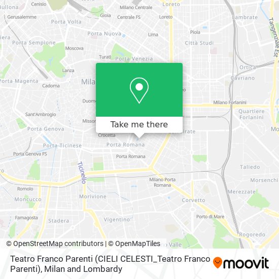 Teatro Franco Parenti (CIELI CELESTI_Teatro Franco Parenti) map
