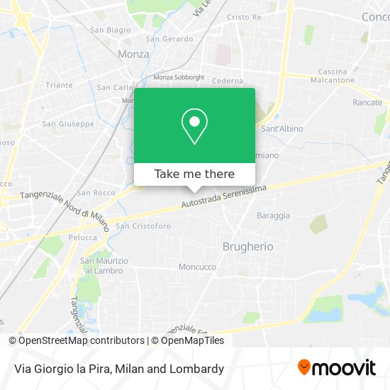 Via Giorgio la Pira map
