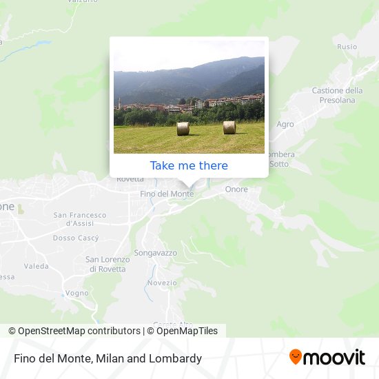 Fino del Monte map