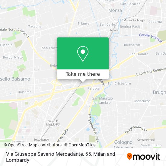 Via Giuseppe Saverio Mercadante, 55 map
