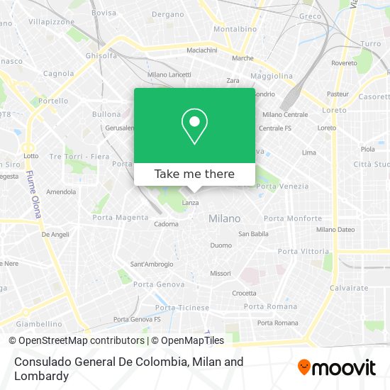 Consulado General De Colombia map