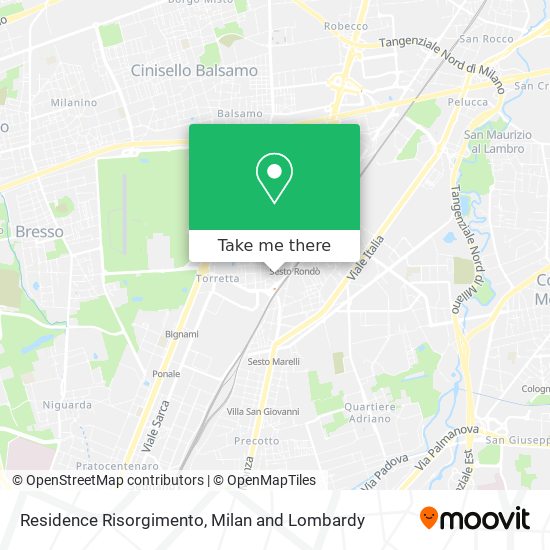 Residence Risorgimento map
