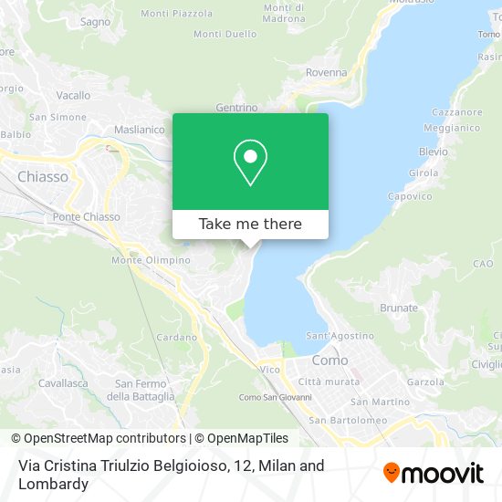 Via Cristina Triulzio Belgioioso, 12 map