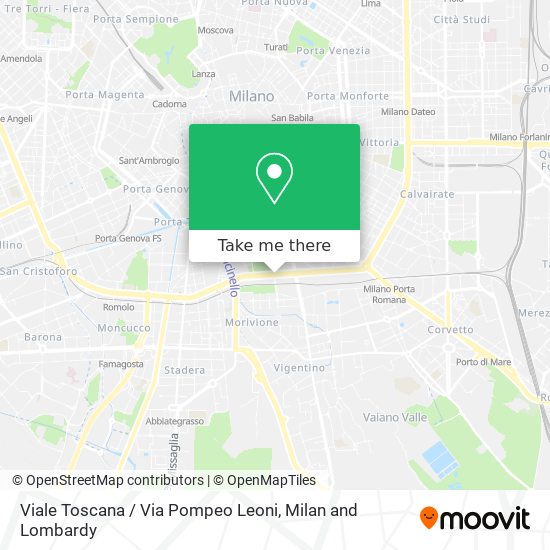 Viale Toscana / Via Pompeo Leoni map