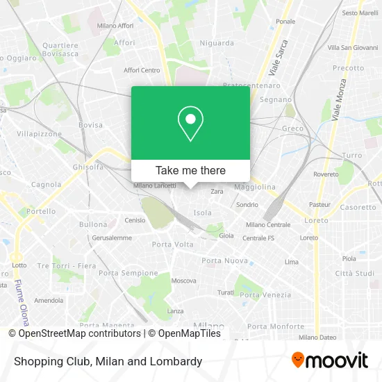Shopping Club map