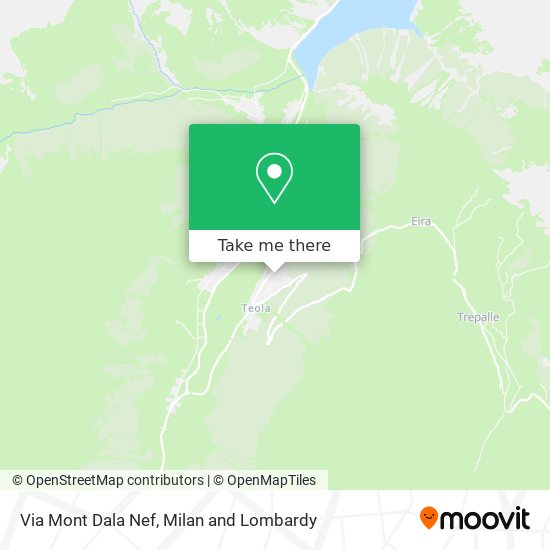 Via Mont Dala Nef map