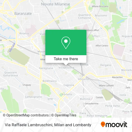 Via Raffaele Lambruschini map