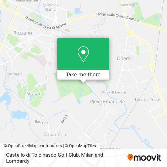 Castello di Tolcinasco Golf Club map