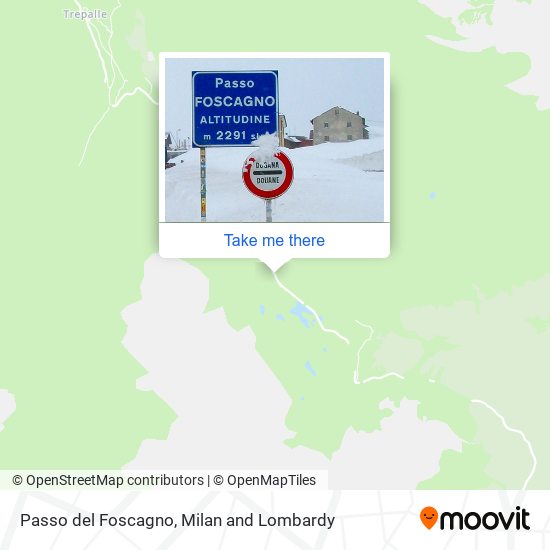 Passo del Foscagno map