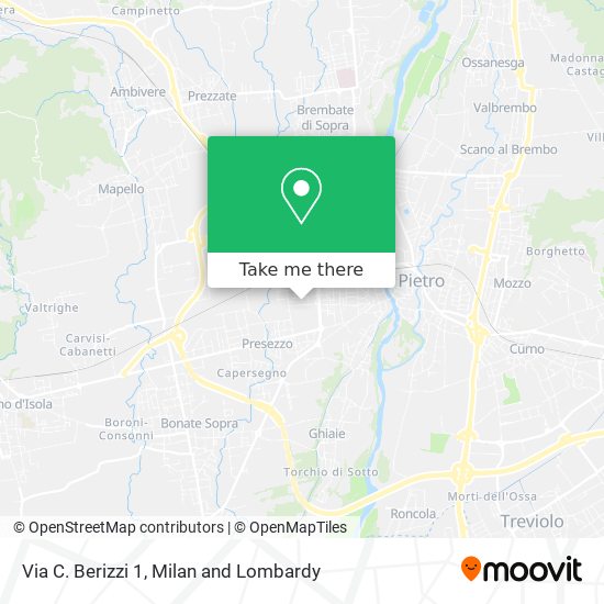 Via C. Berizzi 1 map