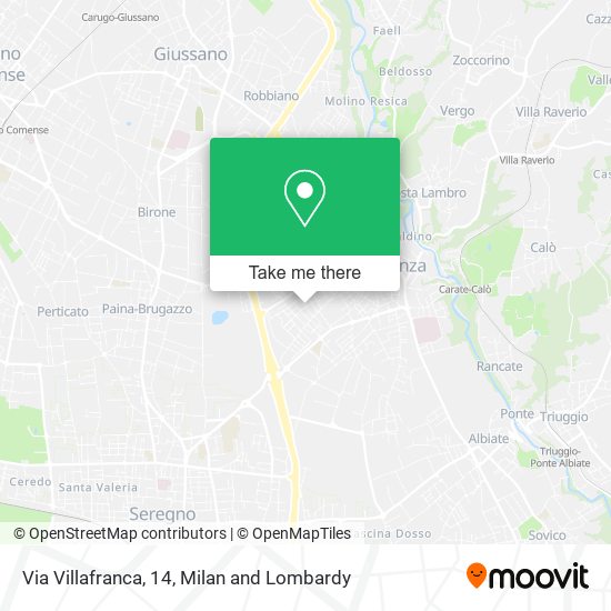 Via Villafranca, 14 map