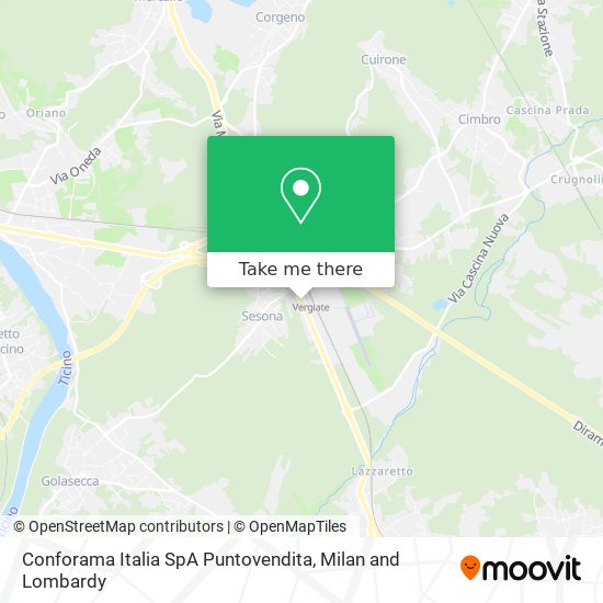 Conforama Italia SpA Puntovendita map