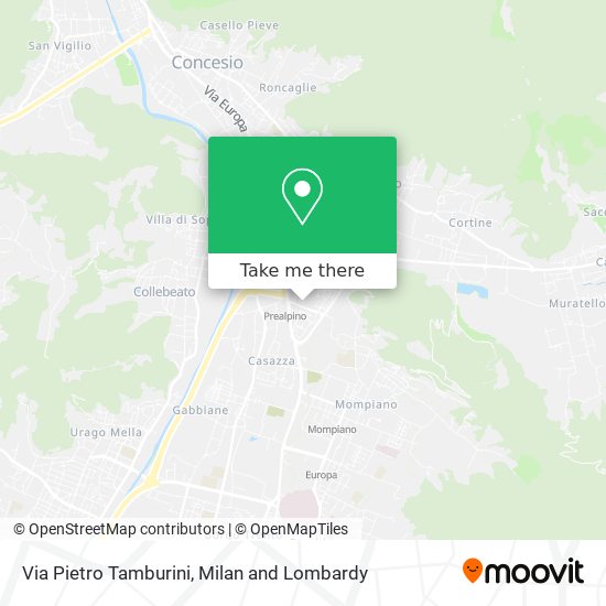 Via Pietro Tamburini map