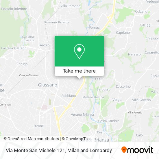 Via Monte San Michele 121 map