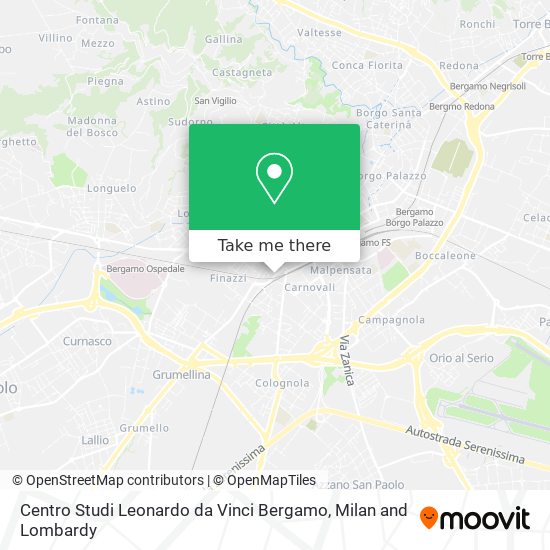 Centro Studi Leonardo da Vinci Bergamo map