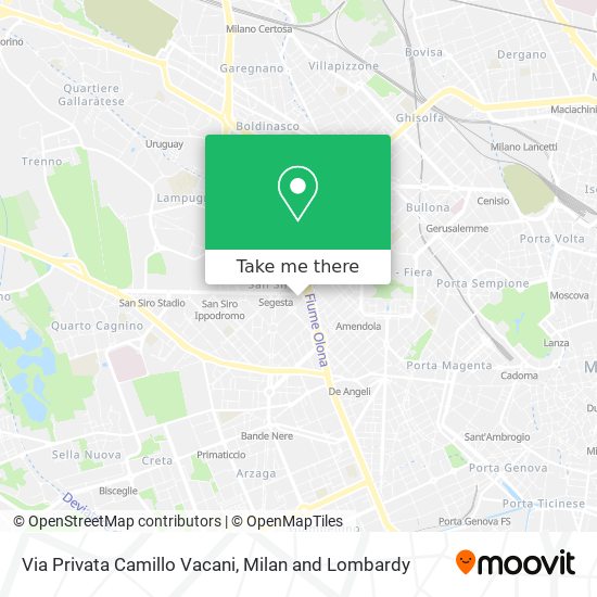 Via Privata Camillo Vacani map