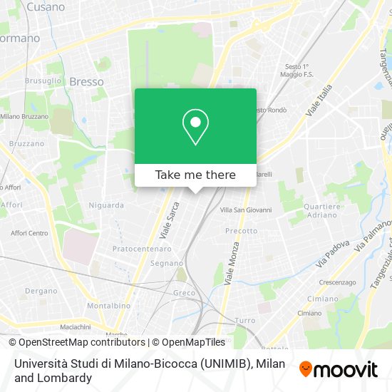 Università Studi di Milano-Bicocca (UNIMIB) map
