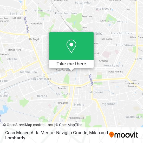 Casa Museo Alda Merini - Naviglio Grande map