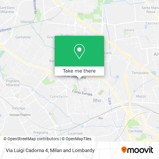 Via Luigi Cadorna 4 map
