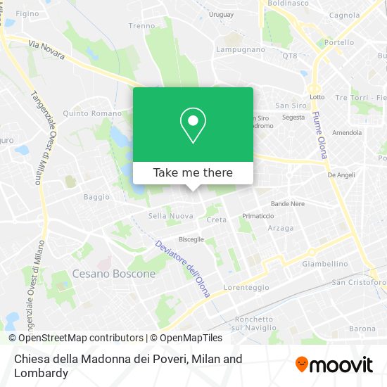 Chiesa della Madonna dei Poveri map