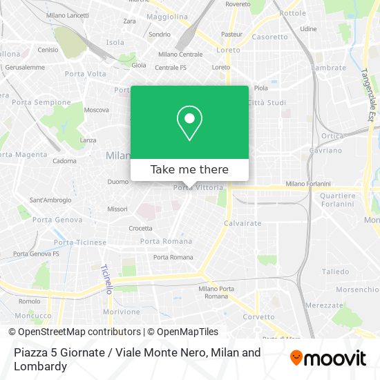Piazza 5 Giornate / Viale Monte Nero map