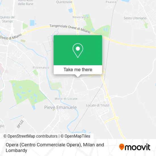 Opera (Centro Commerciale Opera) map