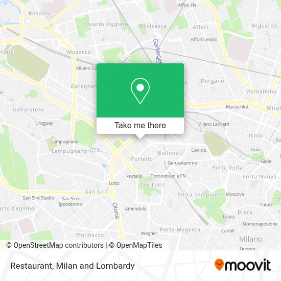 Restaurant map
