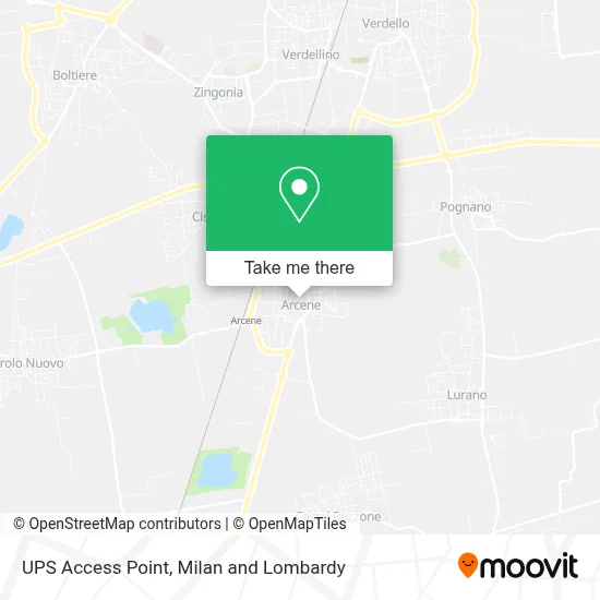 UPS Access Point map