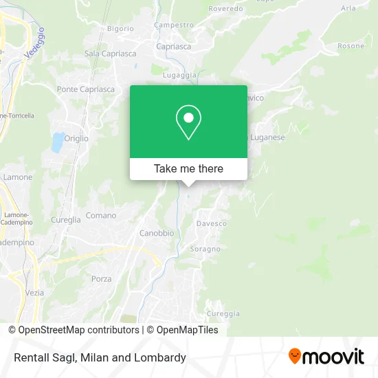 Rentall Sagl map