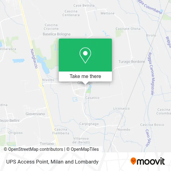 UPS Access Point map