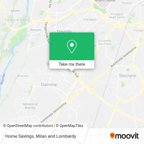 Home Savings map