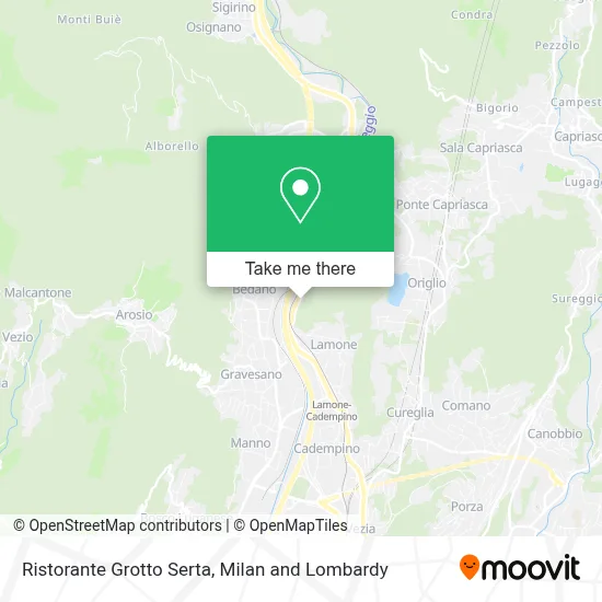 Ristorante Grotto Serta map
