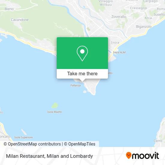 Milan Restaurant map