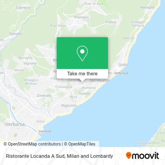 Ristorante Locanda A Sud map