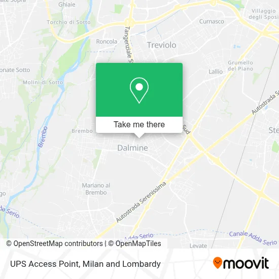 UPS Access Point map