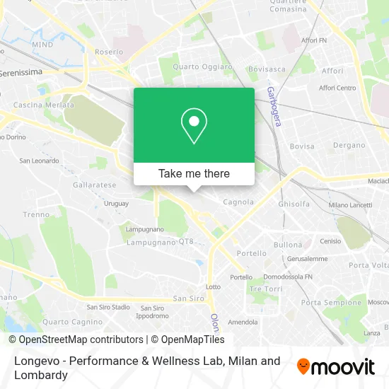 Longevo - Performance & Wellness Lab map