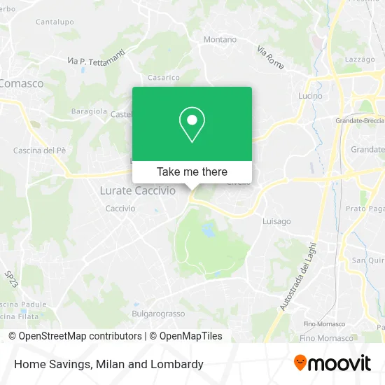 Home Savings map