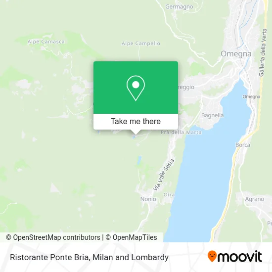 Mappa Ristorante Ponte Bria