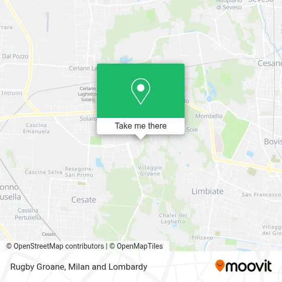 Rugby Groane map