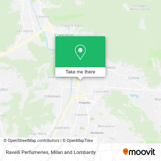 Ravelli Perfumeries map