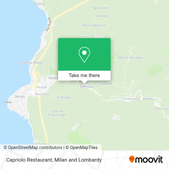 Capriolo Restaurant map