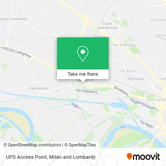 UPS Access Point map