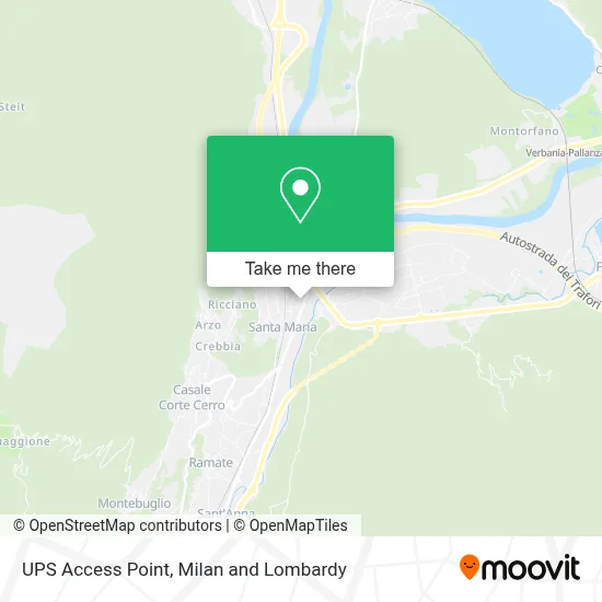 UPS Access Point map