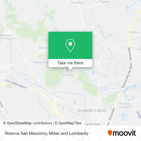 Riserva San Massimo map