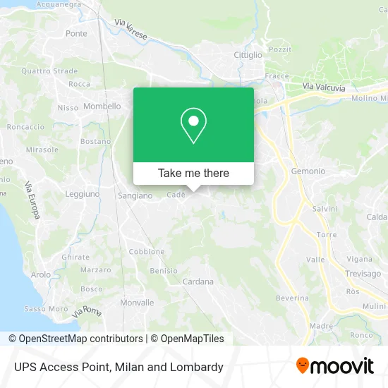 UPS Access Point map