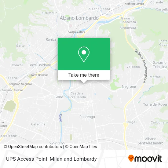 UPS Access Point map