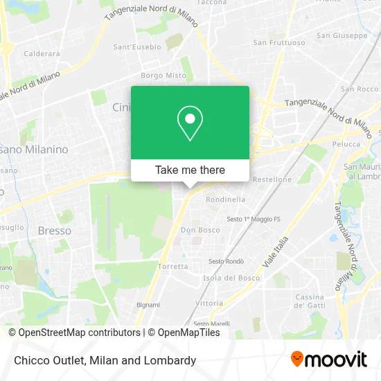 Chicco Outlet map