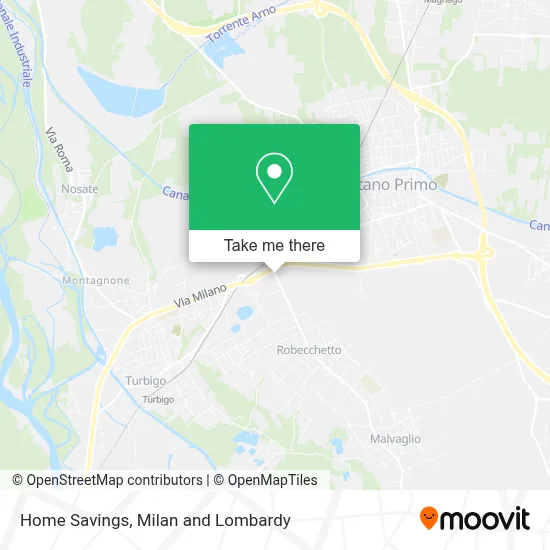 Home Savings map