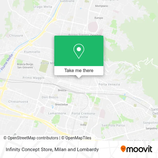 Infinity Concept Store map